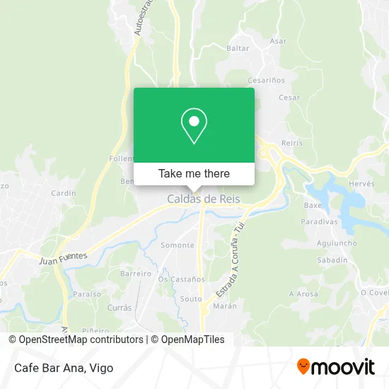 Cafe Bar Ana map