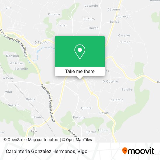 mapa Carpinteria Gonzalez Hermanos