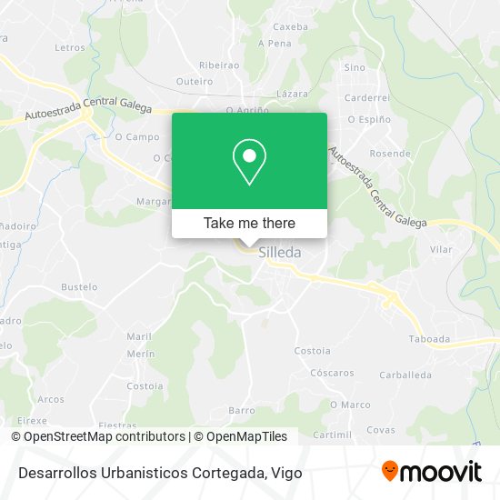 Desarrollos Urbanisticos Cortegada map
