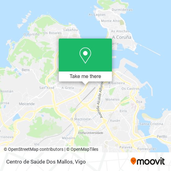 mapa Centro de Saúde Dos Mallos