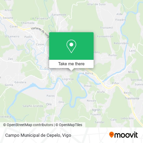 Campo Municipal de Cepelo map