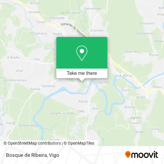 Bosque de Ribeira map