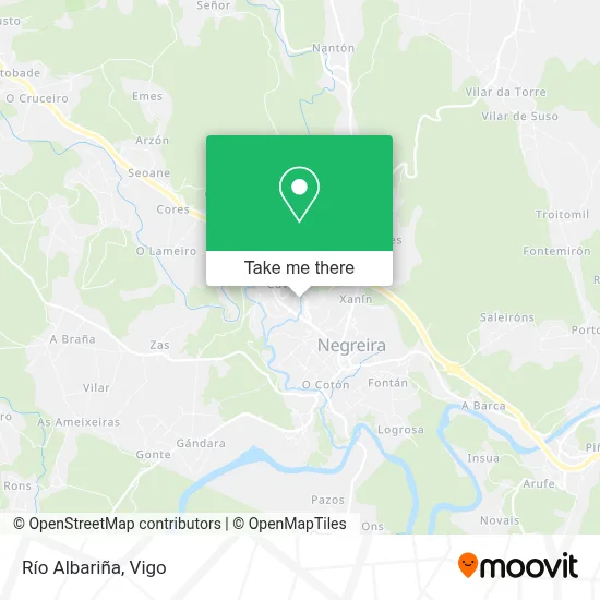 Río Albariña map