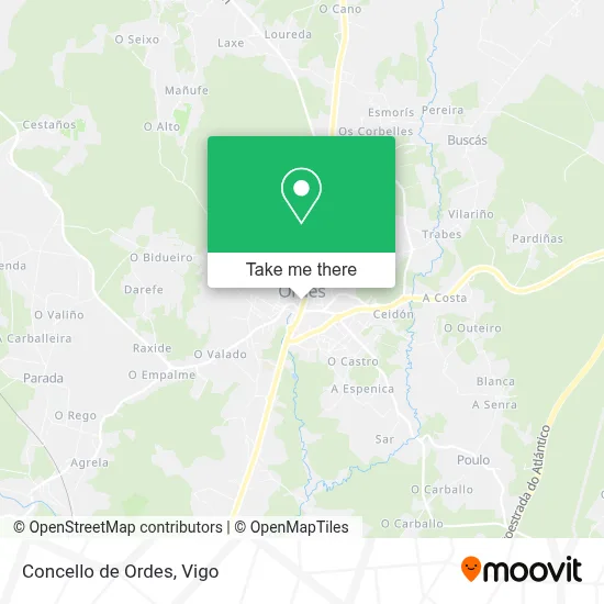 Concello de Ordes map