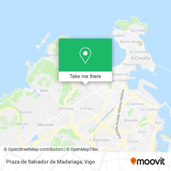 Praza de Salvador de Madariaga map