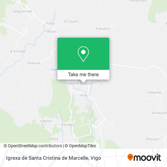 Igrexa de Santa Cristina de Marcelle map