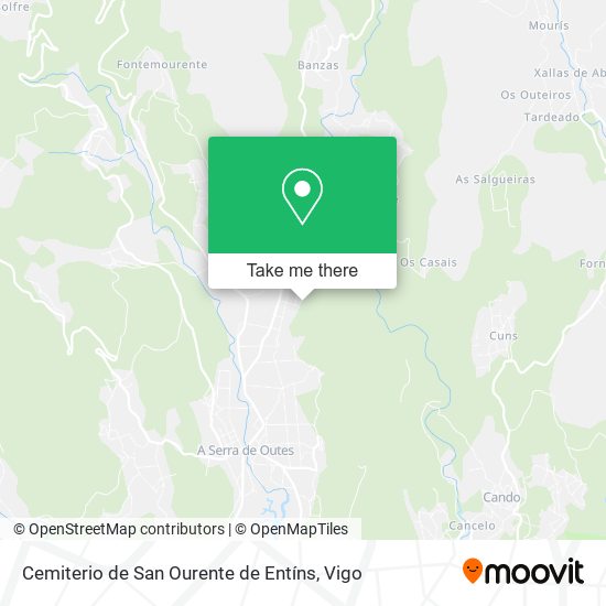 Cemiterio de San Ourente de Entíns map