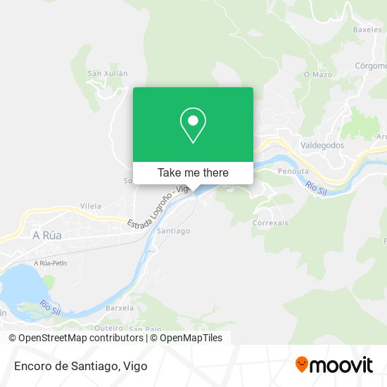 mapa Encoro de Santiago