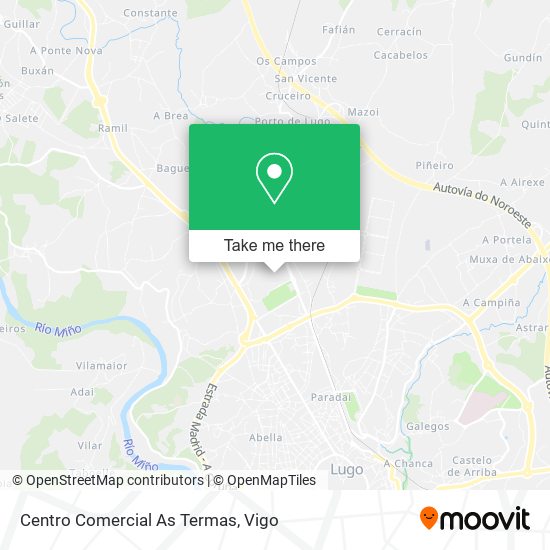 Centro Comercial As Termas map