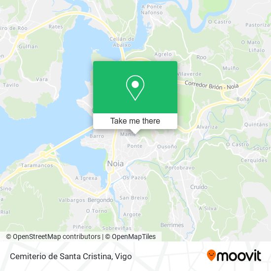 Cemiterio de Santa Cristina map
