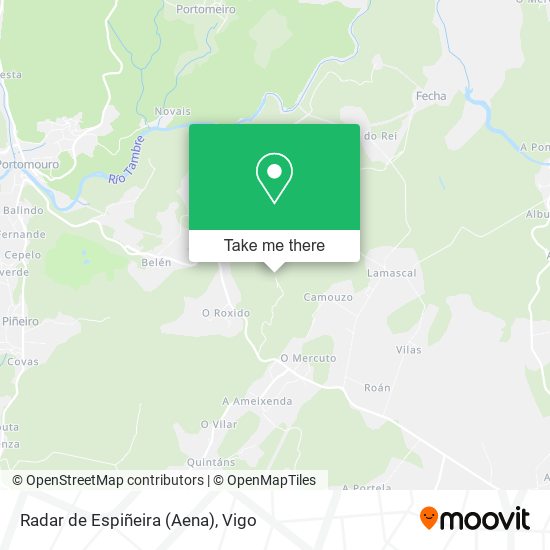 Radar de Espiñeira (Aena) map