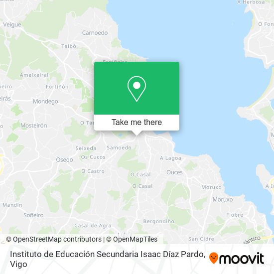 Instituto de Educación Secundaria Isaac Díaz Pardo map