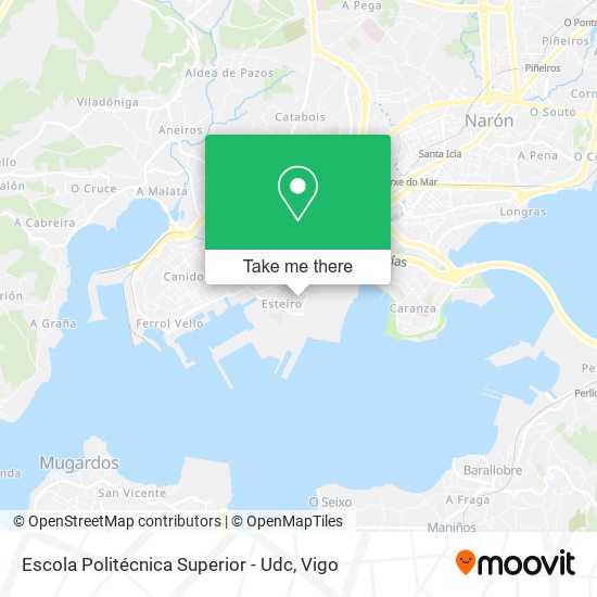 mapa Escola Politécnica Superior - Udc