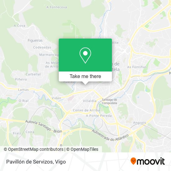 Pavillón de Servizos map