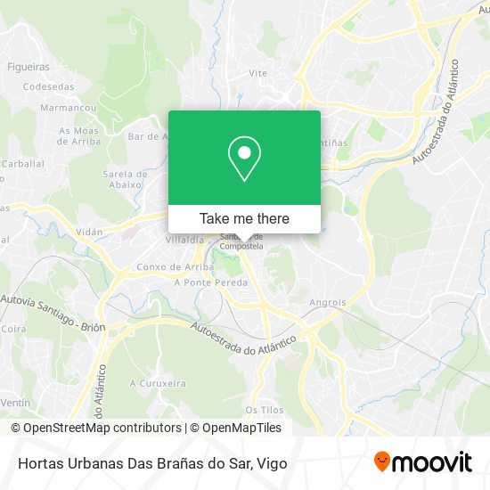 Hortas Urbanas Das Brañas do Sar map