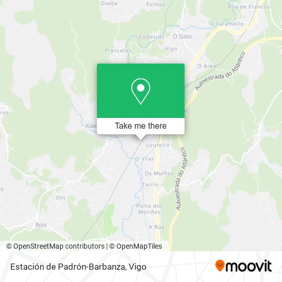 Estación de Padrón-Barbanza map