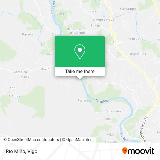 Río Miño map