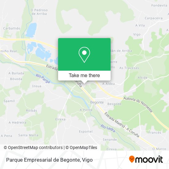 mapa Parque Empresarial de Begonte