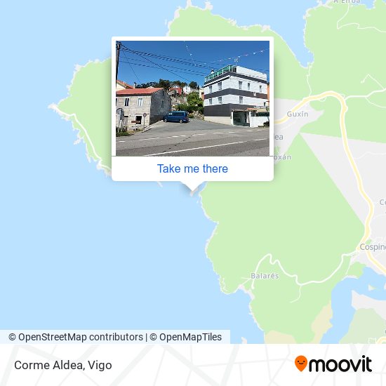 Corme Aldea map