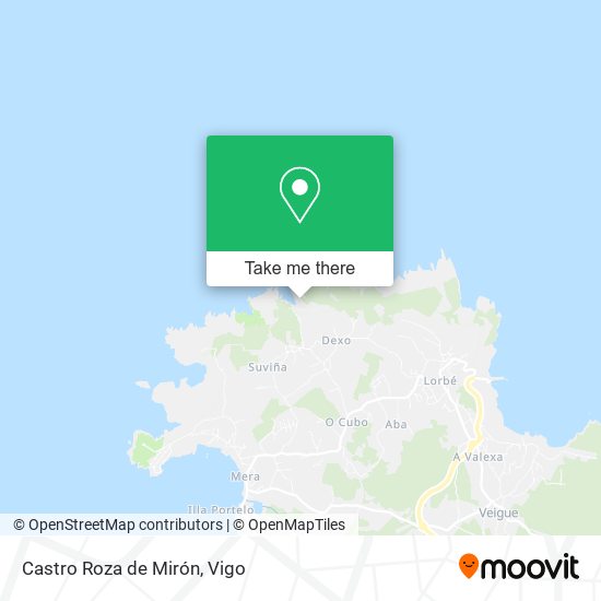 Castro Roza de Mirón map