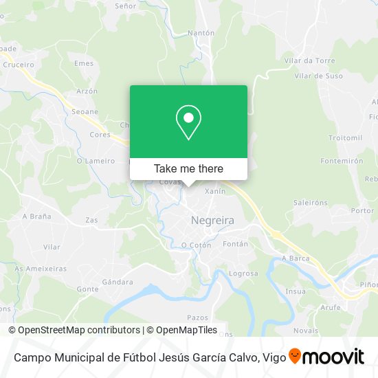 Campo Municipal de Fútbol Jesús García Calvo map