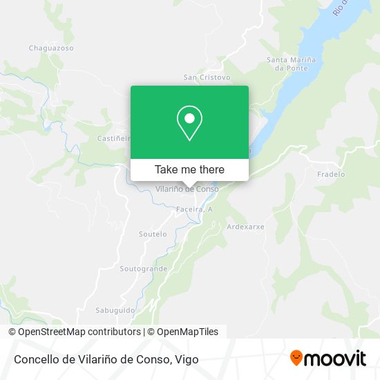 Concello de Vilariño de Conso map