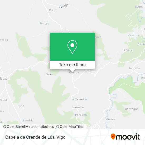 Capela de Crende de Lúa map
