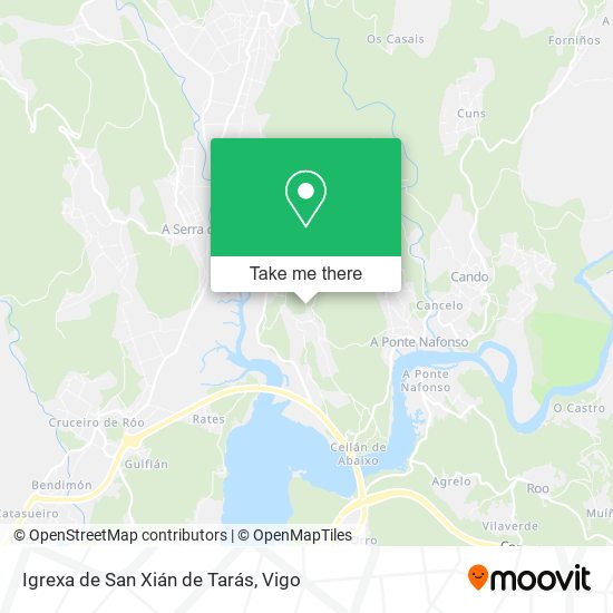 Igrexa de San Xián de Tarás map