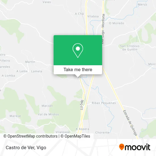 Castro de Ver map