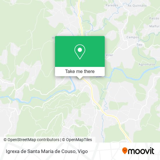 Igrexa de Santa María de Couso map