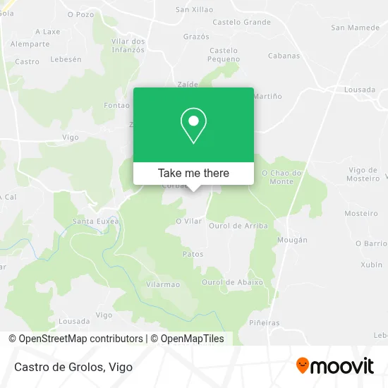 Castro de Grolos map