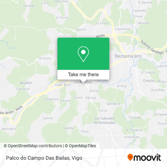mapa Palco do Campo Das Bailas