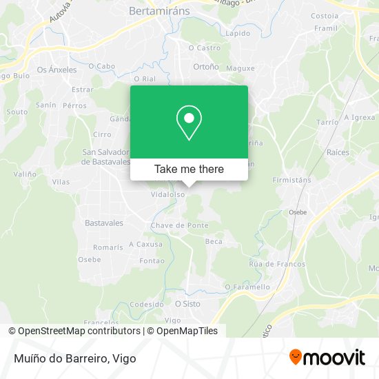 Muíño do Barreiro map