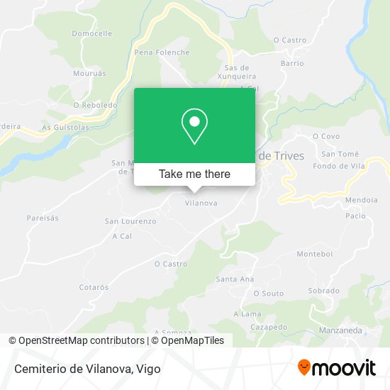 mapa Cemiterio de Vilanova