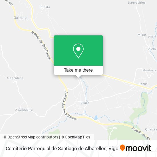 mapa Cemiterio Parroquial de Santiago de Albarellos