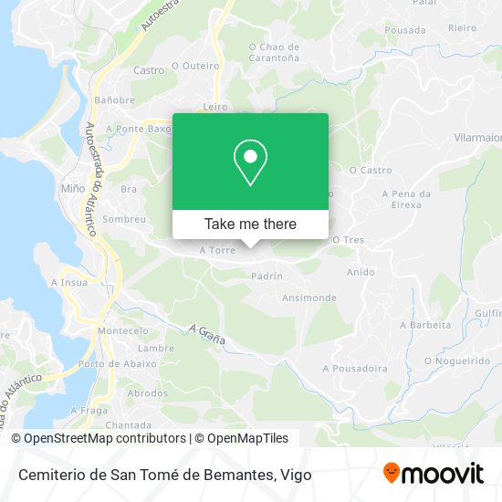 Cemiterio de San Tomé de Bemantes map