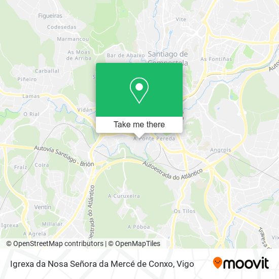 Igrexa da Nosa Señora da Mercé de Conxo map