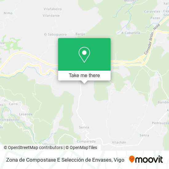 Zona de Compostaxe E Selección de Envases map