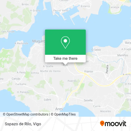 Sspazo de Rilo map