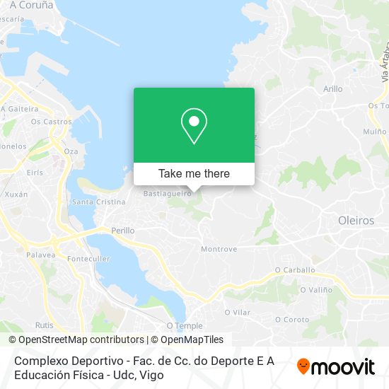 Complexo Deportivo - Fac. de Cc. do Deporte E A Educación Física - Udc map