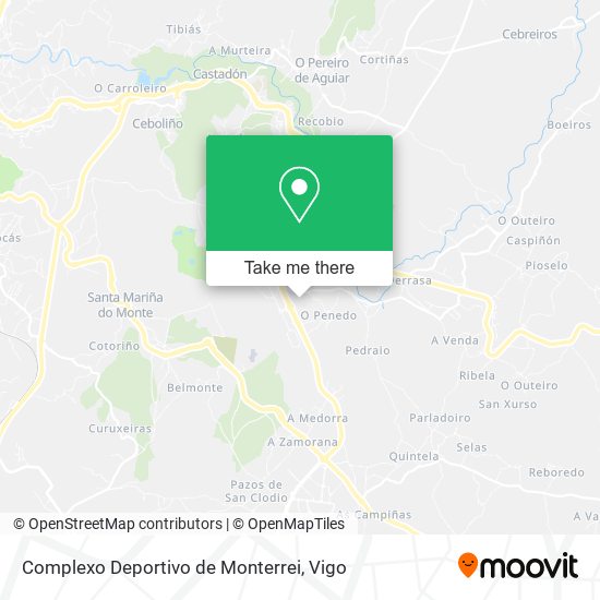 Complexo Deportivo de Monterrei map