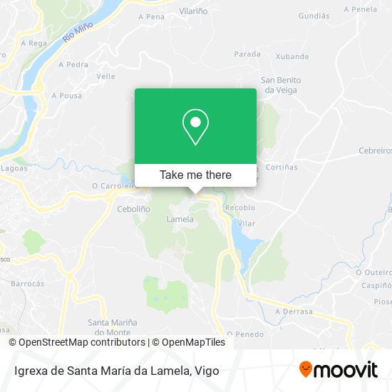 Igrexa de Santa María da Lamela map