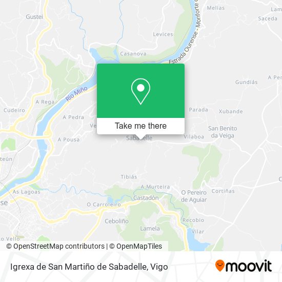 Igrexa de San Martiño de Sabadelle map