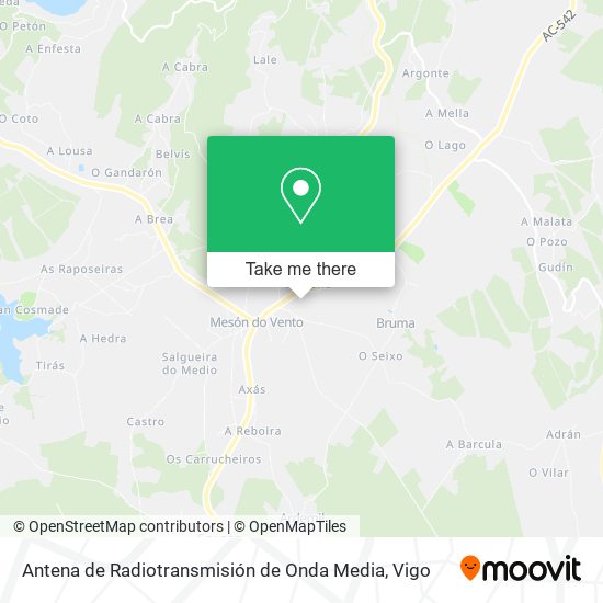 Antena de Radiotransmisión de Onda Media map