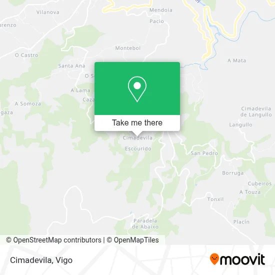 Cimadevila map