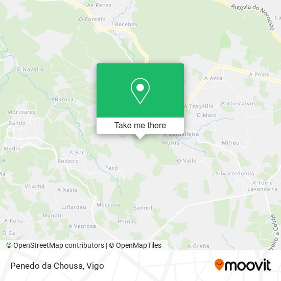 Penedo da Chousa map