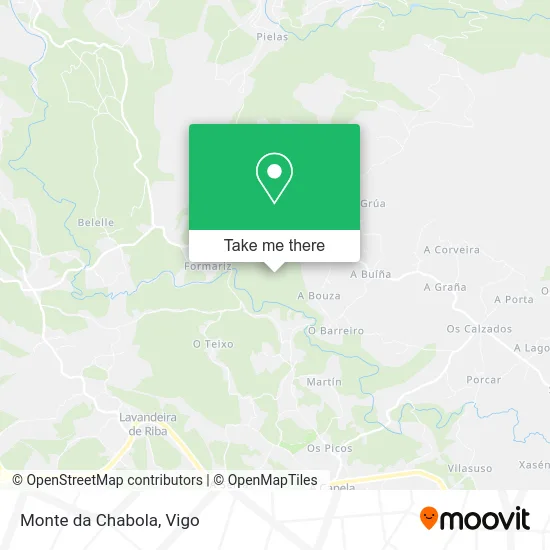 Monte da Chabola map