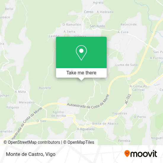Monte de Castro map