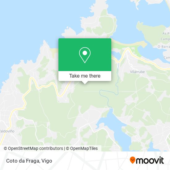 mapa Coto da Fraga