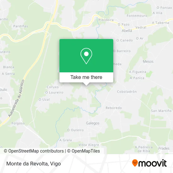 Monte da Revolta map